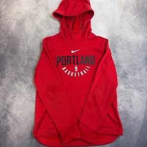 Nike Portland Trail Blazers Spotlight Hoodie Boys Youth L 14/16 Red Dri-FIT NBA